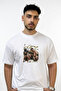 Khamzat Chimaev_2 Design Printed Oversize White T-Shirt