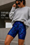 Shorts Leggings Women's Lycra, High Waist Gathering Effect Special Printed Seamless Stretchy - 4