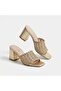 Hco Knitted Material Women's Stylish Heeled Slippers - 4