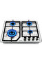 4 Burner Countertop Gas Hob, 60 cm, WGUJ-6640GIF