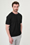 Textured Slim Fit Crew Neck Short Sleeve Men's T-Shirt Black - 36886.26Y - 4