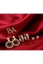 Zircon Stone Multiple Hoop Earring Set - 2