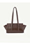 Women's belt buckle detailed rectangle baguette hand and shoulder bag - 5