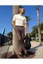 Men's Old Money 100% Linen Side Button Trousers - 2