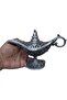 Aladdin Genie Magic Lamp, Antique Style, Intricate Engraved Floral Design, Available in Grey - 2
