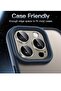 Camera Lens Protector for iPhone 15 Pro/Pro Max, 9H Tempered Glass, Matte Metal Plate - 5