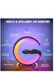 Wireless Charger Atmosphere Lamp, RGB Color Changing Mood Light with Time Display, 256 Modes - 2