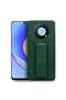 Huawei Nova Y90 Hand Grip Magnetic Kickstand Case Cover – Dark Green