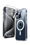 5-in-1 Magnetic Case for iPhone 15 Pro 6.1-Inch: Clear, 12 FT Protection, MagSafe Compatible
