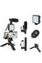 Tripod Holder, Video Kit, Table Tripod Phone Holder, Microphone LED Video Light Remote Shutter