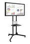 Rolling TV Cart for 32' to 65' LCD LED Plasma Flat Panel Screen | Mobile Stand with Wheels
