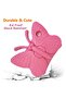 Kids iPad 6th/5th Gen, Air 2 Case, Cute Butterfly Shockproof EVA Foam Stand Cover - Rose - 4