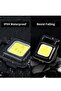 Mini Flashlight, 800Lumens COB Bright Rechargeable Keychain Flashlights, Black, LEDLIG01-B - 4