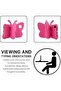 Hot Pink iPad 10th Gen Kids Case (10.9" 2022) – Butterfly Design with Kickstand, Rugged Shockproof EVA Protection - 5