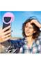 Mini Clip-on Smartphone Selfie Ring RGB LED Light Beauty Lamp Built-in Rechargeable Battery For Smartphones - 4