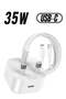 35W Dual Port USB-C Fast Charger – Compact Travel Adapter with Safety Features