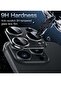 Camera Lens Protector for iPhone 15 Pro 6.1-Inch and iPhone 15 Pro Max 6.7-Inch, Full Coverage 9H Tempered Glass Ring Cover, Matte Metal Plate, Case Friendly, 1-Pack (Space Black) - 3