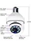 2Pcs Light Bulb Security Camera 2.4GHz & 5G WiFi Outdoor, 1080P E27 Light Socket Security Camera - 2