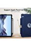 Navy Blue 360° Rotating Stand Case for iPad Air 5th/4th Gen (2022/2020) 10.9" with Pencil Holder - 4