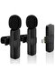 Wireless Lavalier Microphone for iPhone 7 8 X XR XS 11 12 13 14 Max Pro SE - 2.4GHz Plug&Play Lapel Mic with Clip for Video Recording YouTube Tiktok Facebook Live Stream Vlogging | Black
