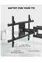 Full Motion TV Wall Mount, Articulating Swivel Extension Arm, Fits 37-75" TVs Up to 132lbs, Max VESA 600x400mm, Heavy Duty TV Mount for Home & Office – EBLF7 - 3