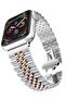 Replacement Band Compatible with Apple Watch 45mm/44mm/42mm, Stainless Steel Solid Strap - 3