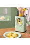 Manual Rotary Cheese Grater Shredder with Wider Hopper 3 Interchangeable Blades - 2