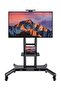 Mobile TV Stand Cart Trolley, Height Adjustable No-slip Floor Mount for 32"-70" HDR & LCD TVs