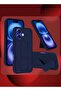 2-Pack Premium PU Leather Case & Screen Protector for iPhone 16 Plus – Shockproof, Anti-Scratch, Stand Function, Finger Grip Case Cover (Blue) - 3
