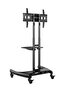 Mobile TV Stand With Lockable Wheels For 32-65 Inch TVs Black - 2