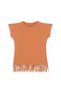 Girl's 100% Cotton Single Jersey Combed Cotton T-Shirt with Tassels - 2
