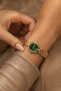Calios Women's Gold Steel Band Emerald Green Dial Stone Detailed Vintage Luxury Elegant Women's Wristwatch 2026 - 5