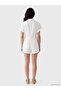 Lcw Vision White Shirt Collar Women's Shorts Jumpsuit - 5