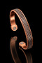 Men's and Women's Copper Bracelet with Steel Chain and Magnet Model Pure Copper Bracelet