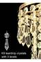 Golden modern crystal chandelier (diameter 20CM/7.87 inches with E27 bulbs with color temperature 3000K-6000K) - 4
