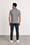 Polo Collar T-Shirt with Pockets Herman 1395-Grey - 3