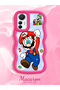 Mi 12 Lite Compatible Case Camera Protector Red Silicone Couple Phone Case Mario Pattern - 2