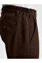 Dark Brown Slim Fit Woven Shorts 50327884-Vr084 - 6