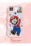 Poco C31 Compatible Case Camera Protector Pink Silicone Couple Phone Case Mario Pattern - 2