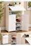 6-Tier Plastic Shoe Organizer Cabinet with Doors | Large Capacity Adjustable Waterproof & Dustproof Shoe Storage Rack | Free-Standing Space-Saving Shoe Cabinet for Entryway, Hallway, Bedroom & Closet - 5