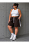 Women's Comfortable Cut Shorts with Striped Details - 2