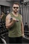 Plus Size Men's Crew Neck Undershirt with Piping Detail - Fitness and Casual Style - 3