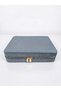 Jewelry Box Travel Type 22X17 cm Microfiber Suede Jewellery Organizer Zippered Jewelry Organizer - 3