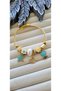 Steel Gold Charm Bracelet – with Starfish, Pearl and Flower Details - 3