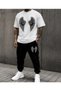 Unisex Oversize Shorts Set Short Sleeve T-Shirt Comfortable Fit Summer Casual Sports