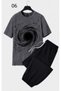 Unisex Oversize Shorts Set Short Sleeve T-Shirt Comfortable Fit Summer Casual Sports