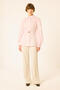 Balon Sleeves, Ruched Detail, Belted Shirt