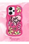 Redmi Note 13 Pro Plus 5g Compatible Case Camera Protector Red Silicone Couple Phone Case Floral Pattern - 2