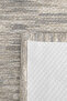 Gray Beige Geometric Youth Room Single Pique Set-Modern Striped 160X220 cm Quilted Bedspread - 7