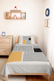 Yellow Geometric Young Room Single Pique Set - Black Striped 160X220 cm Quilted Bedspread - 5